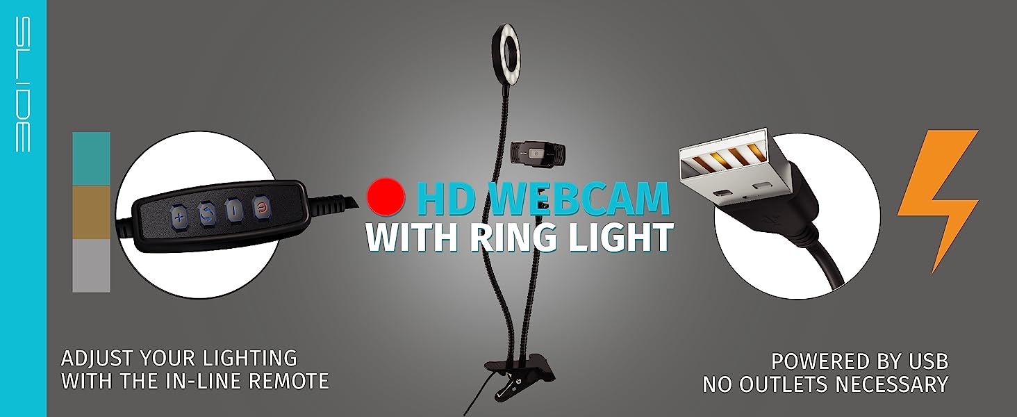 SLIDE CWB13 USB 2.0 HD Webcam